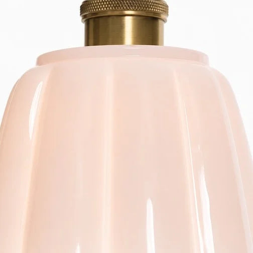Ceramic Petal Pendant Lamp — scalloped ceramic pendant shade