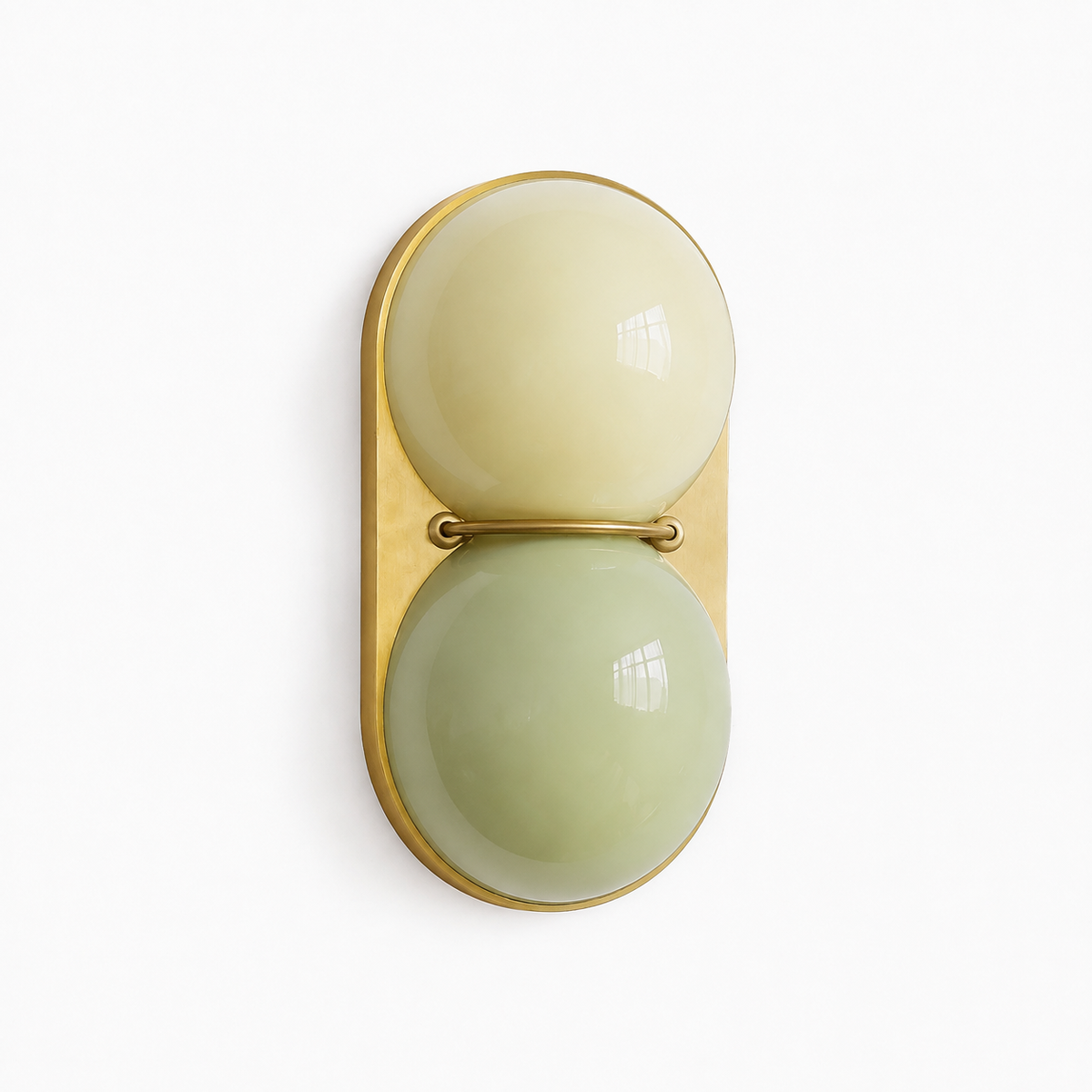 Double Glass Globe Wall Light — clustered glass globes