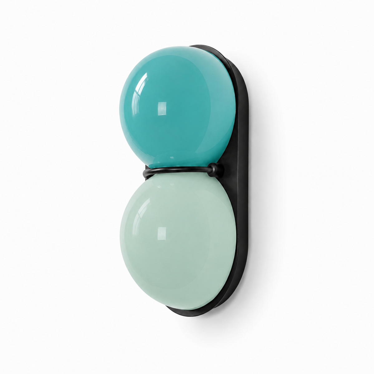 Double Glass Globe Wall Light — clustered glass globes
