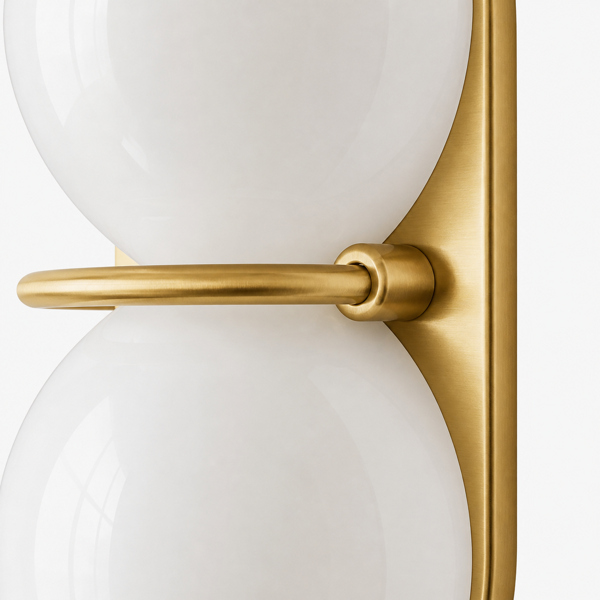 Double Glass Globe Wall Light — clustered glass globes
