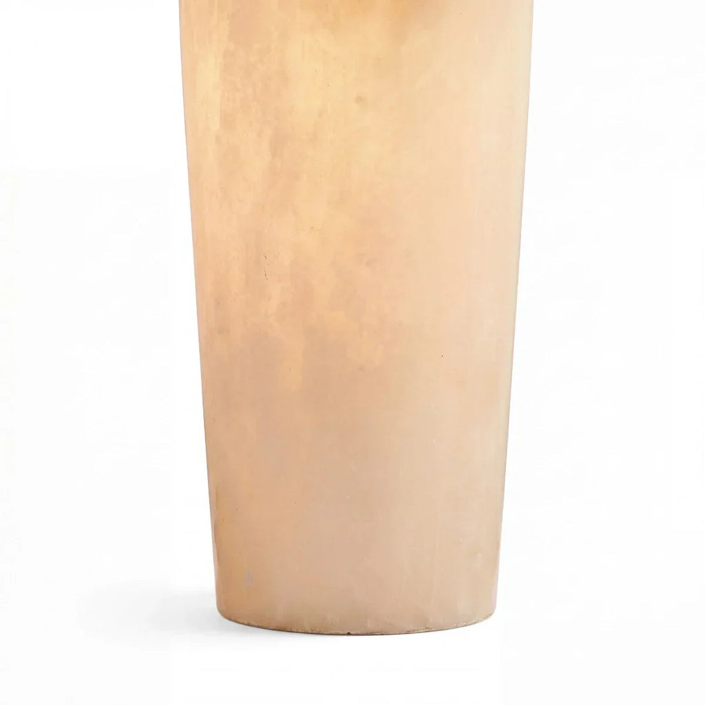 Alabaster and Linen Table Lamp with Two-Light Fitting — Transitional Alabaster Table Lamp