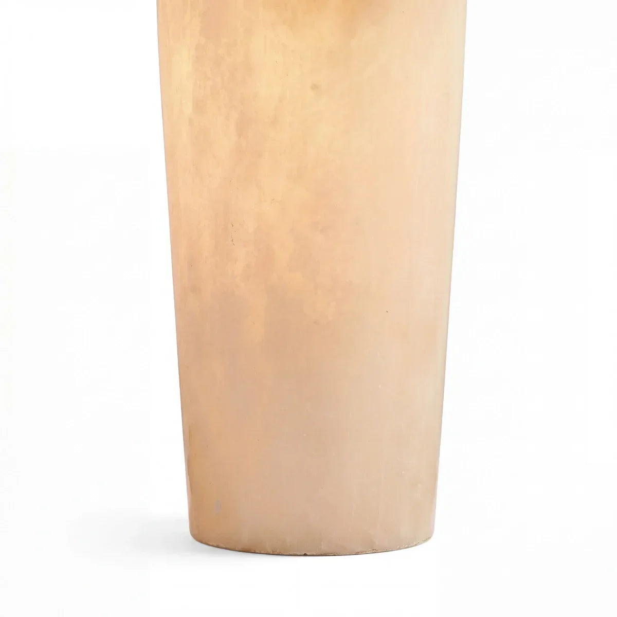 Alabaster and Linen Table Lamp with Two-Light Fitting — Transitional Alabaster Table Lamp