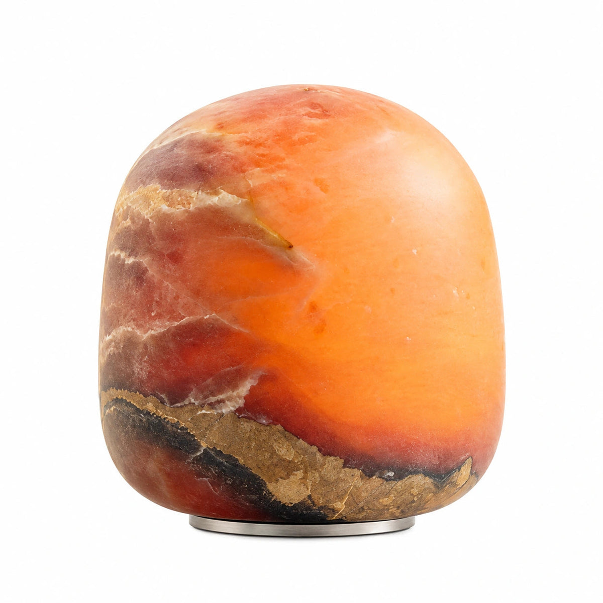 Rechargeable Alabaster Accent Lamp — natural stone body with individual veining